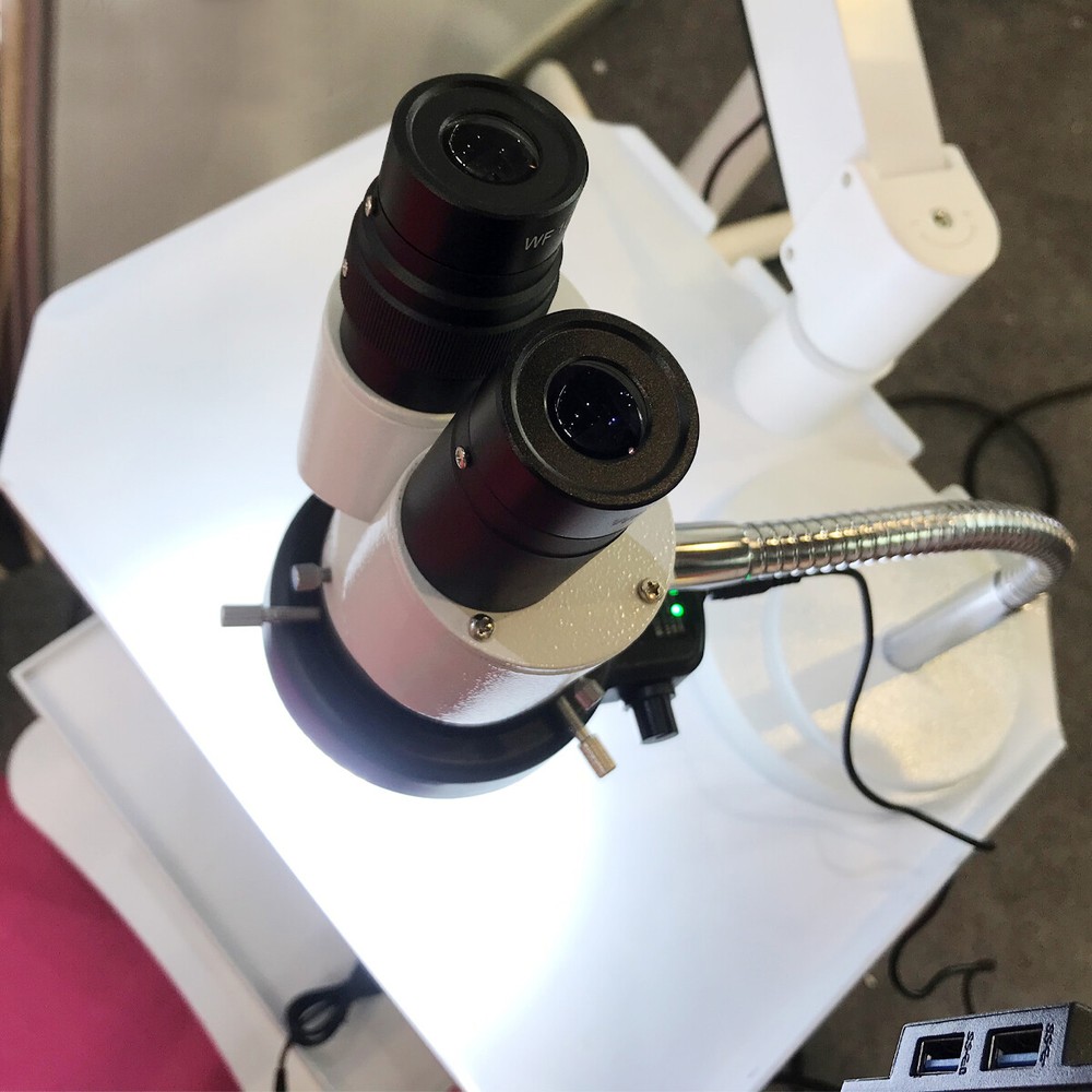 10X Dental Stereo Operating Binocular Microscope with LED Light Adjustable US