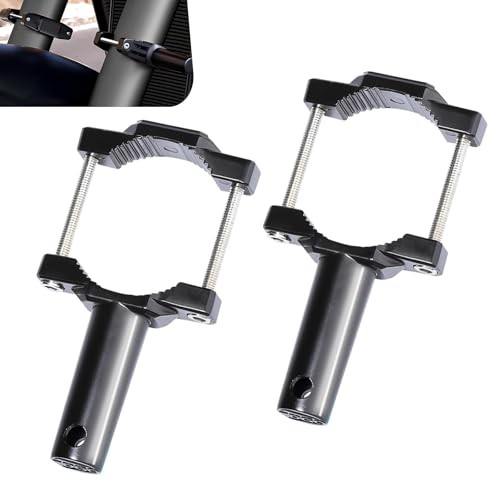 2 PCS Motorcycle Spotlight Mount Brackets, Front Aux Light Fork Mounts, Shock
