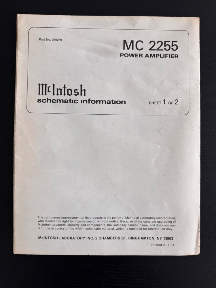MCINTOSH 15 VARIOUS RECEIVERS MANUALS
