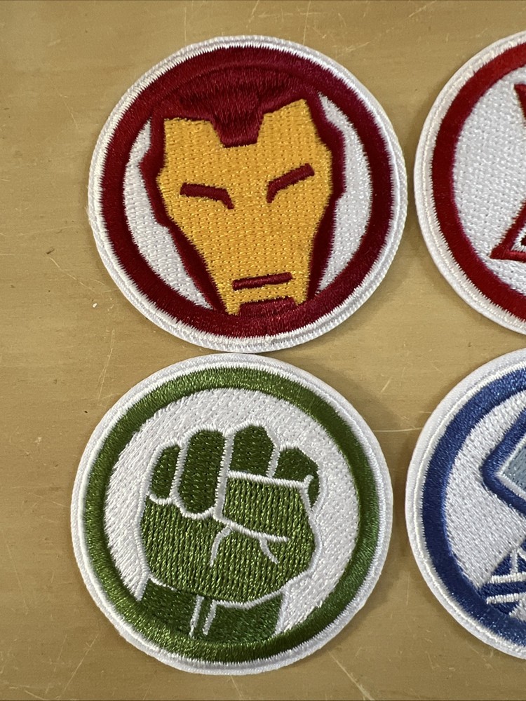 Marvel Avengers 2" iron on Patches (5)