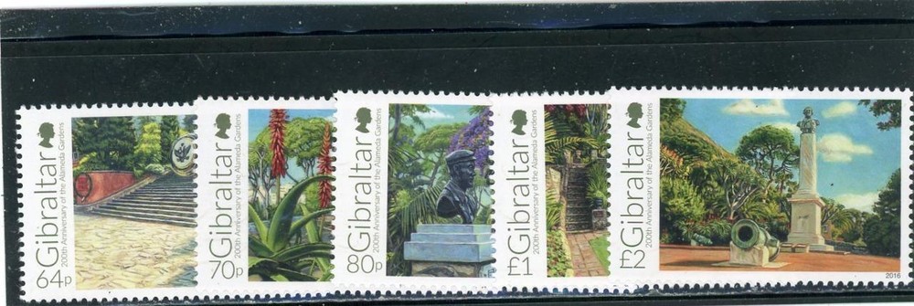 Gibraltar 2016 Scott# 1559-63 Mint LH