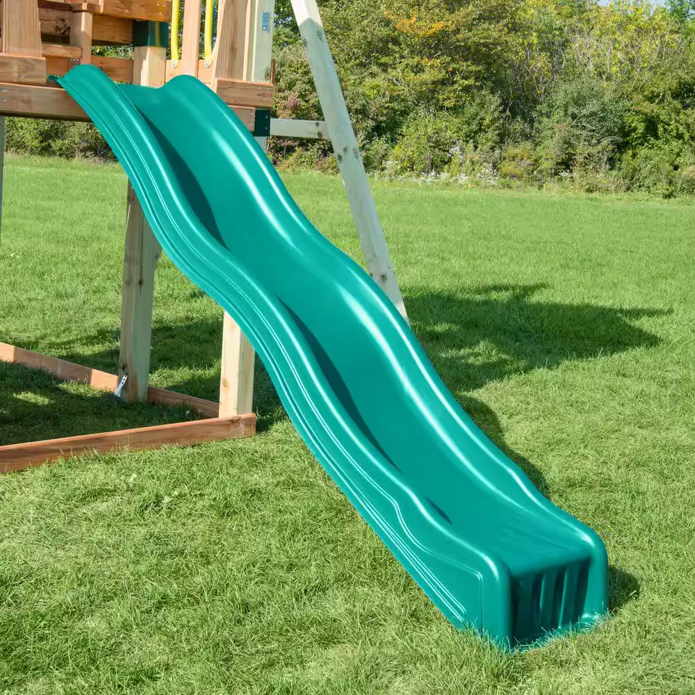 Forest Green Cool Wave Slide
