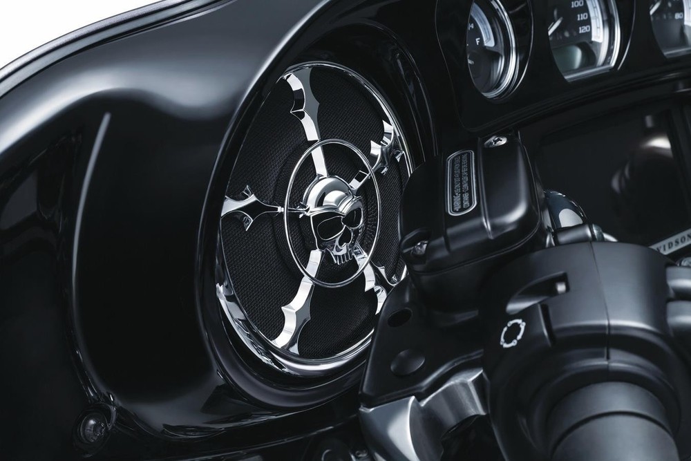 Kuryakyn 7373 Front Speaker Grills - Zombie