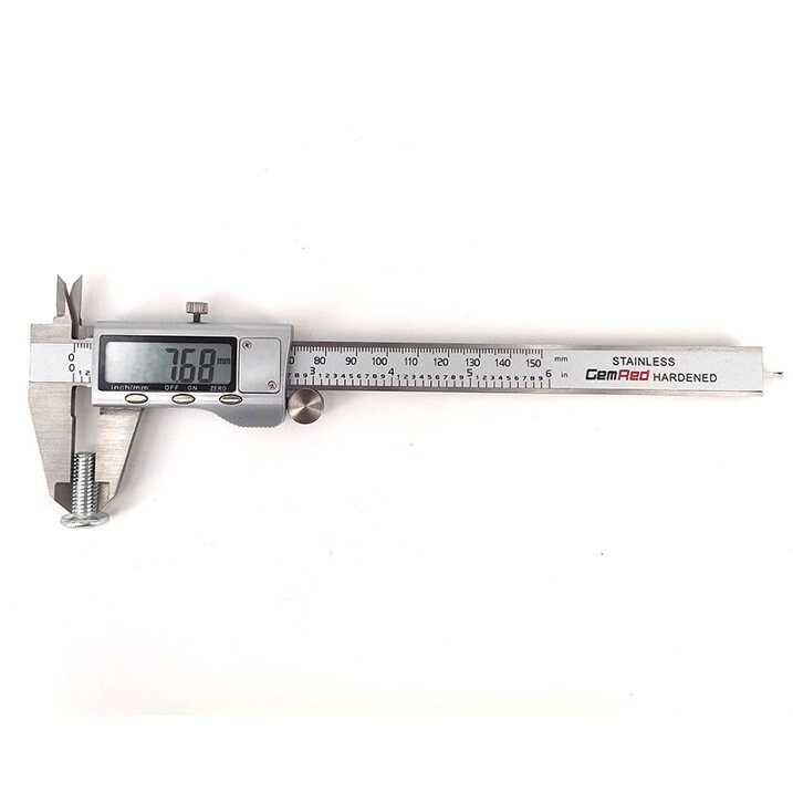 Gemred Electronic Digital Caliper 81204-M - Gem Red