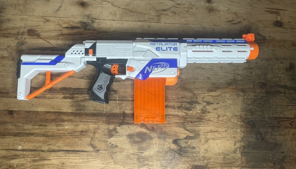 NERF N-Strike Elite Retaliator Blaster - 98696F01 Tested Working