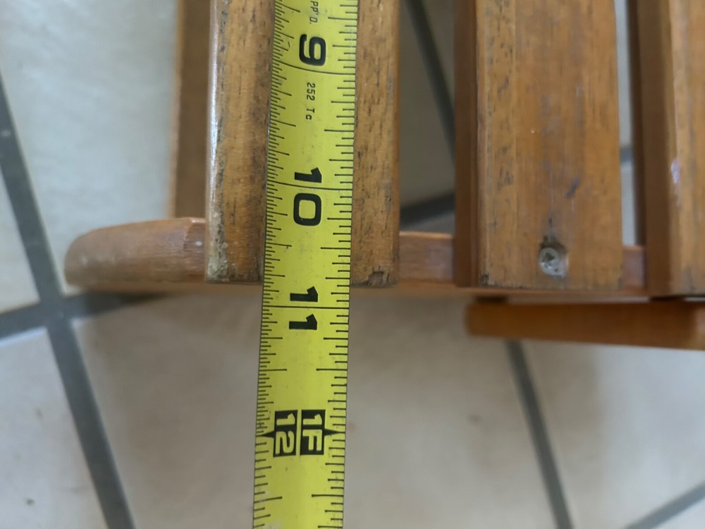 Vintage Childerns Folding Bathroom Step Stool, Seat