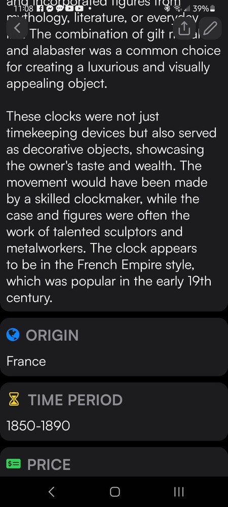 19th Century Figural Mantel Clock