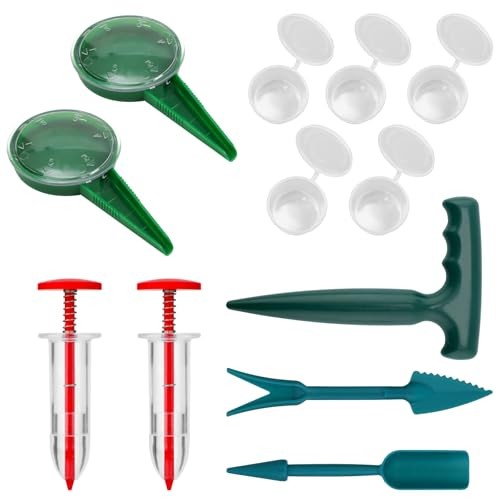 12pcs Mini Handheld Seed Spreader Kit, Small Planter Tool with Box Manual