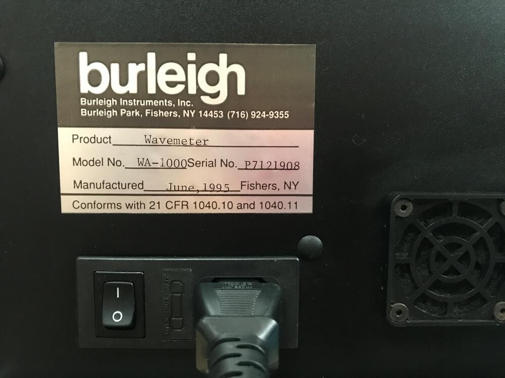 Burleigh WA-1000 Wavemeter Laser Wavelength Meter