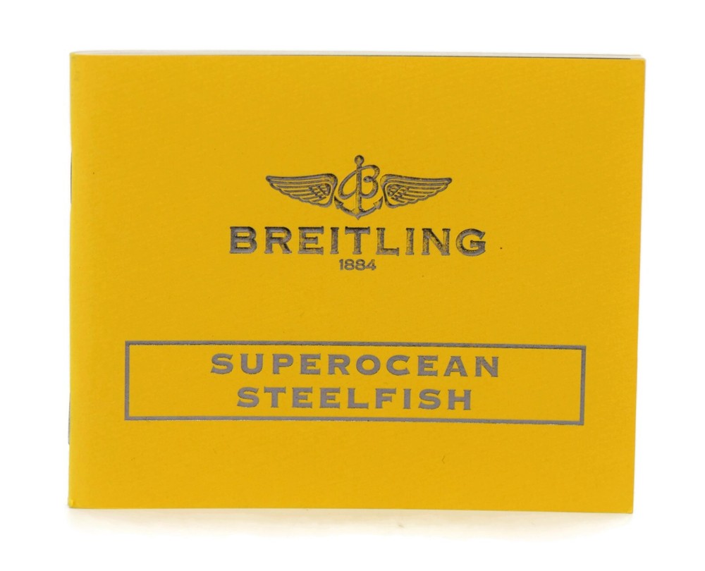 Breitling Superocean Steelfish Booklet Manual