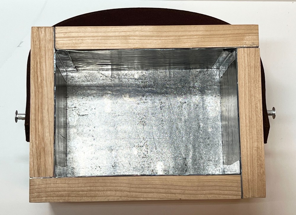 1/8" Lead Lined Wood Box - Radioactive Material Storage