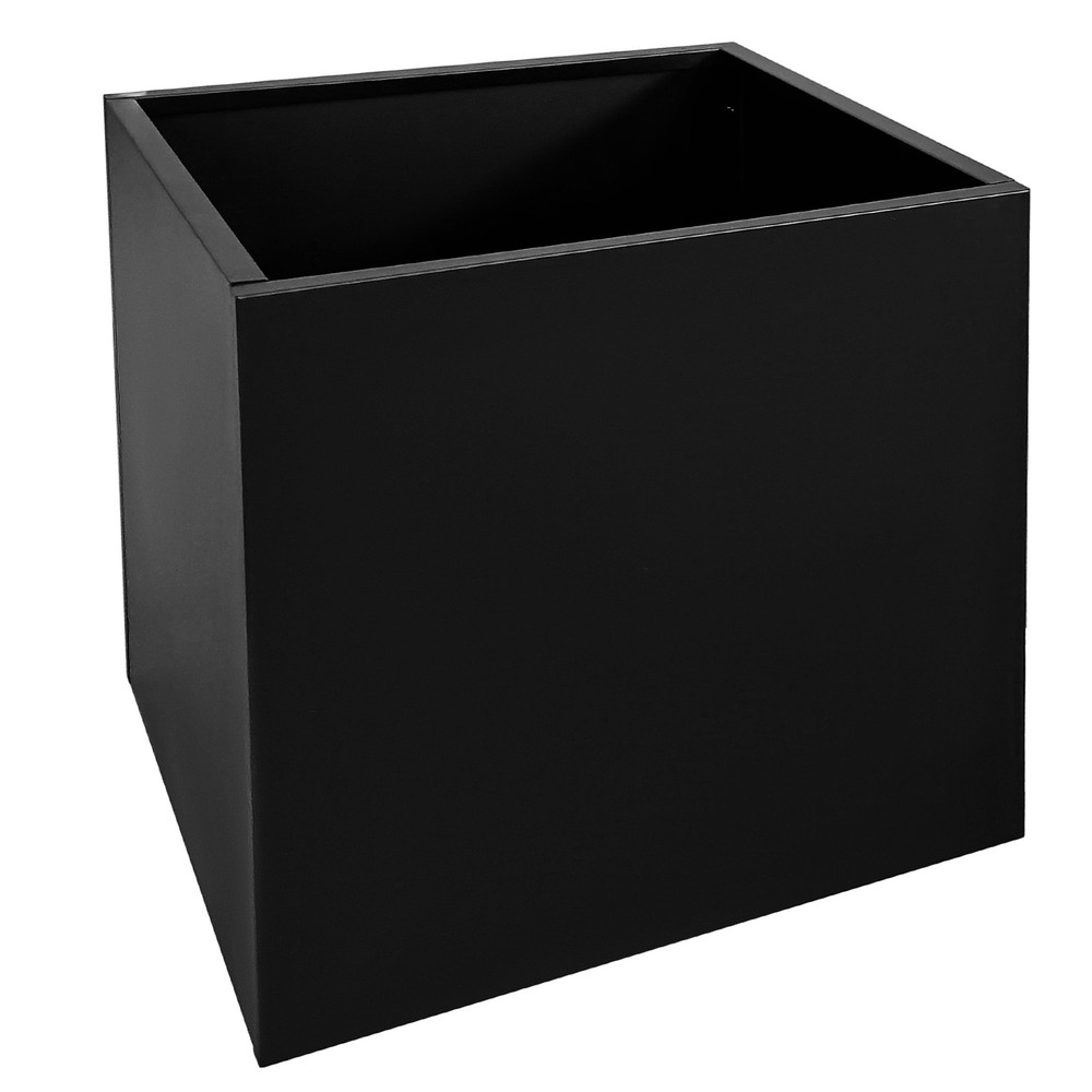 Outdoor Patio Steel Planter Box 24x24x24" Rectangular Flower Vegetable Container