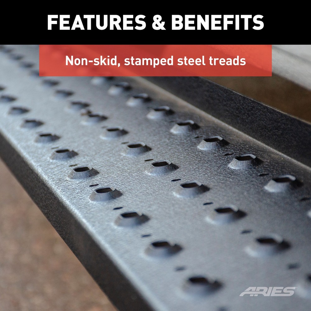 Aries RidgeStep Running Boards Steps for Select Ford Super Cab/Extended