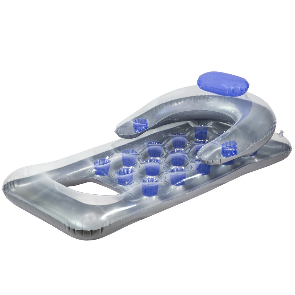 Inflatable Chaise Lounger 66” - Deep Blue