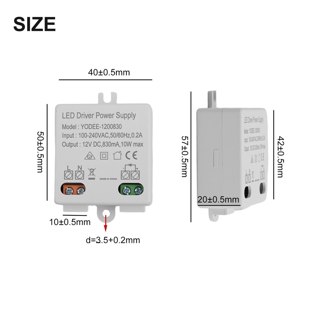 Dependable Constant Voltage LED Power Supply with Short Circuit Protection