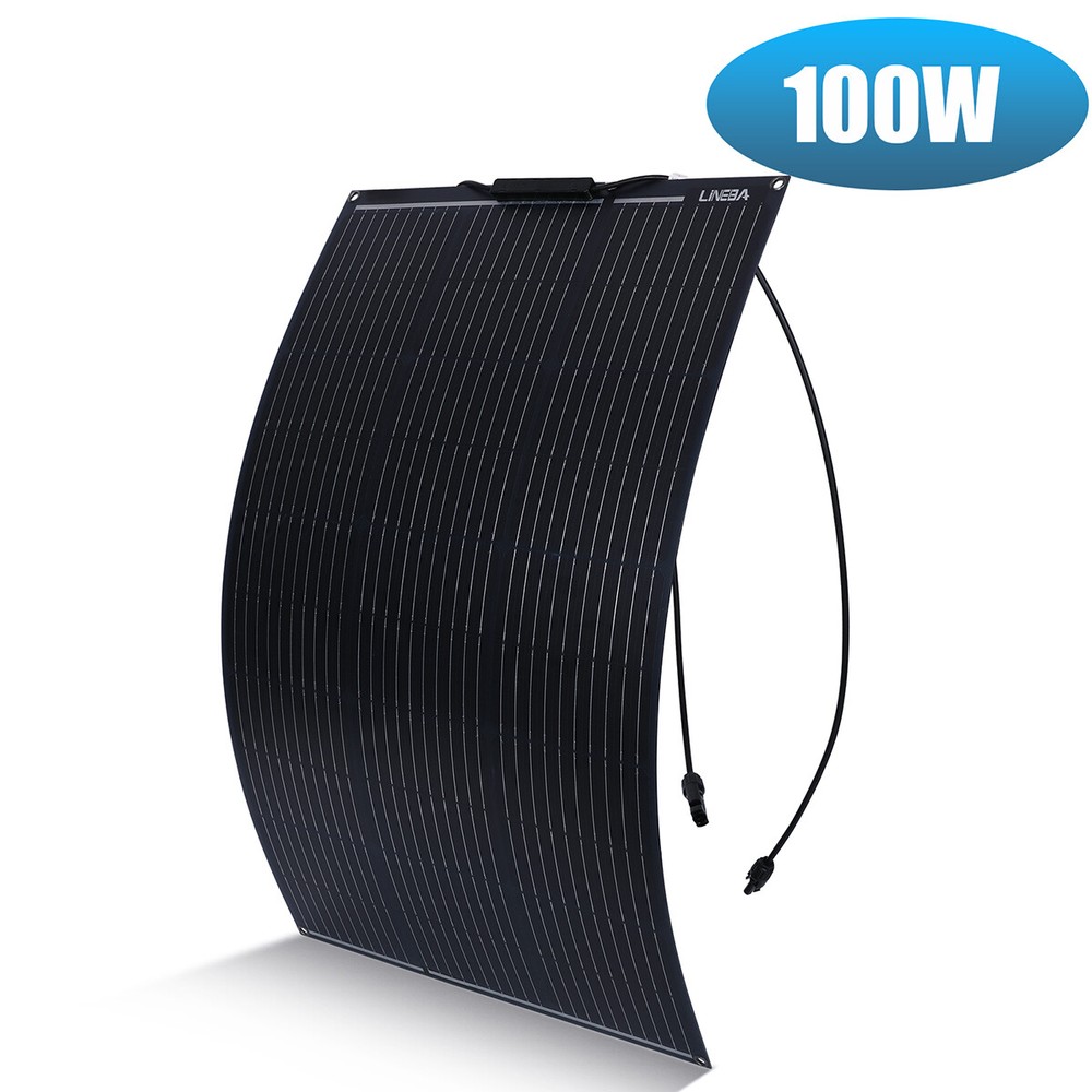 LINEBA 400W 200W 100W Solar Panel 12V Mono for RV Caravan Home Off Grid