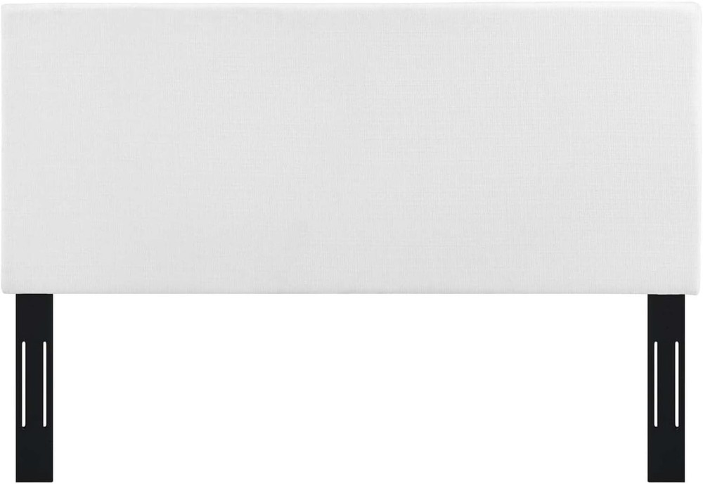 Modway Taylor Full/Queen Upholstered Linen Fabric Headboard, White