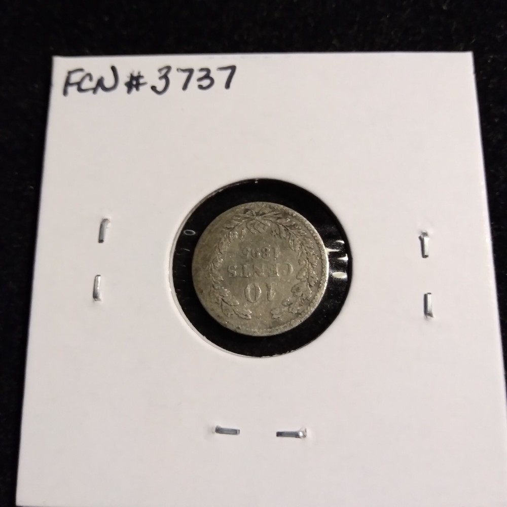 1895 Netherlands 10 Cent Coin