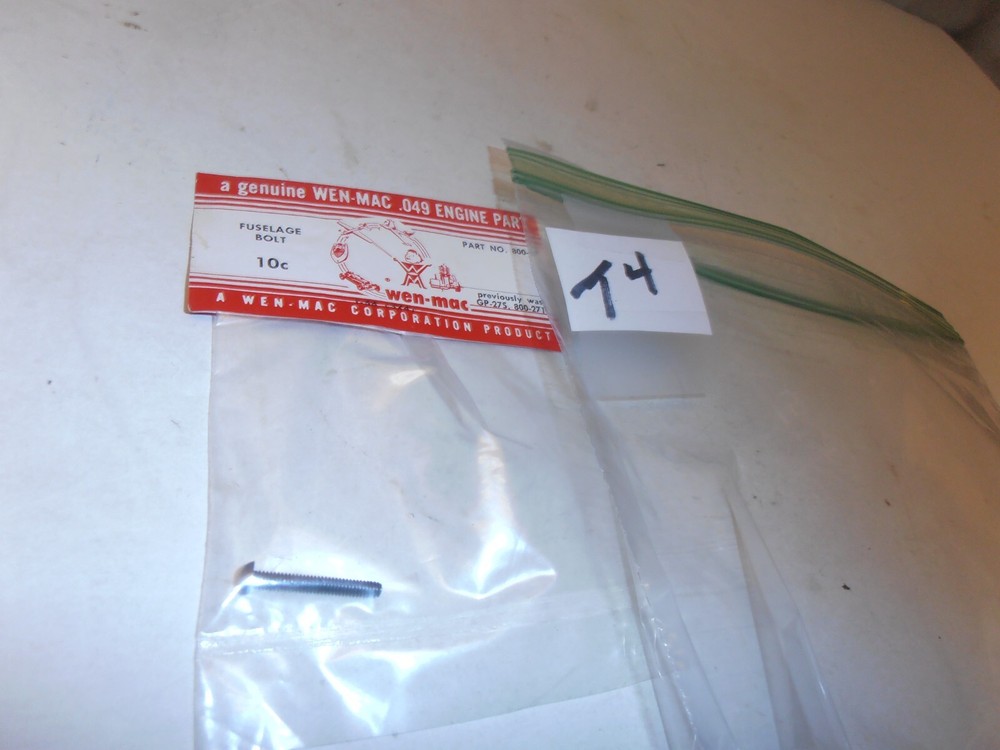 Wen-Mac Fuselage Bolt #800-27