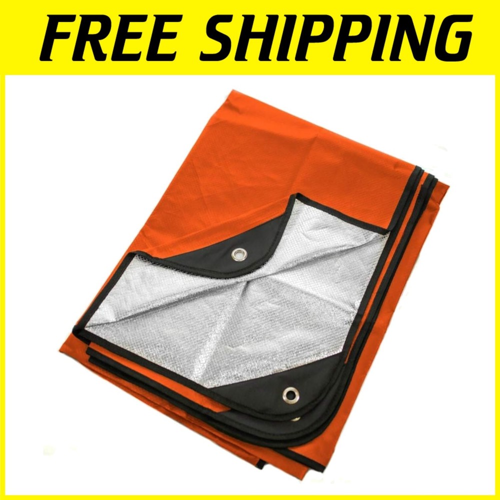 Reflective Survival Blanket - Waterproof, Windproof, Orange