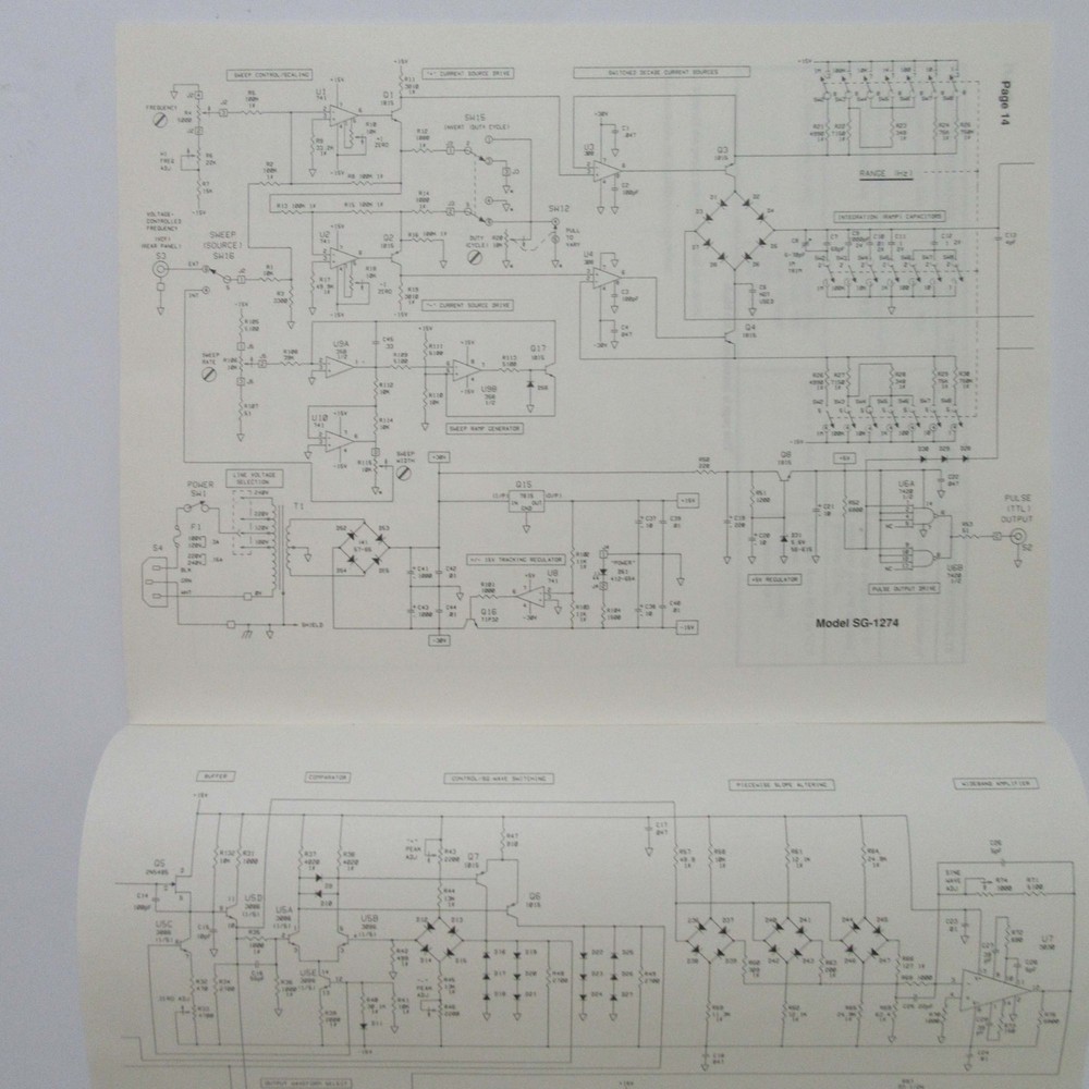HEATH ® HEATHKIT ® Zenith ® Model SG-1274 Sweep Function Generator Manual - New