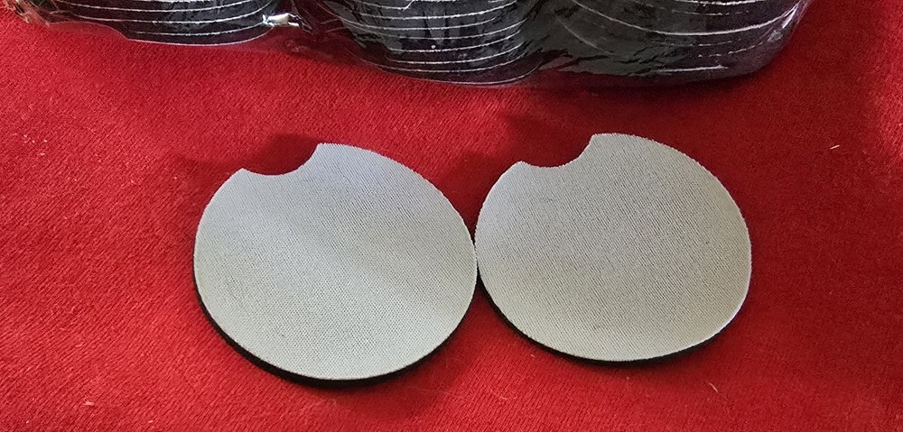 110 PCS Sublimation Blank Car Coasters, 2.75 in Circular Blanks