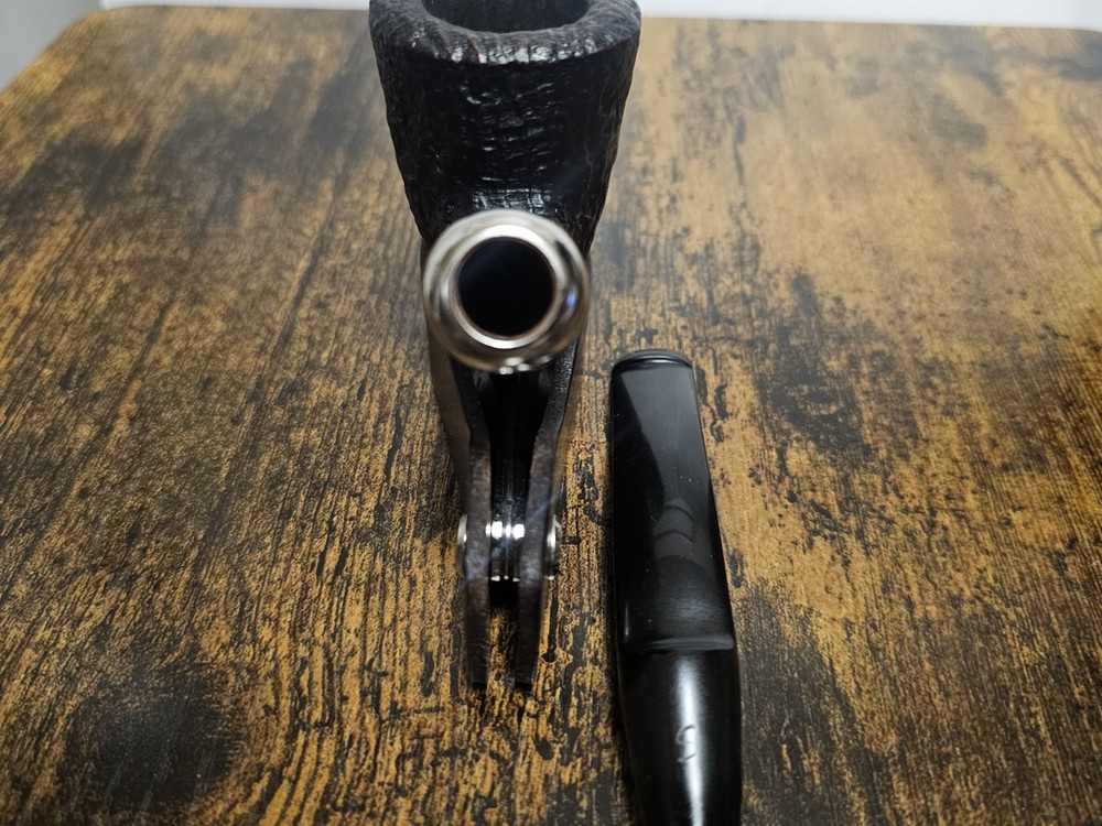 Savinelli Dry System 1611 Bent Dublin Rusticated Estate Pipe