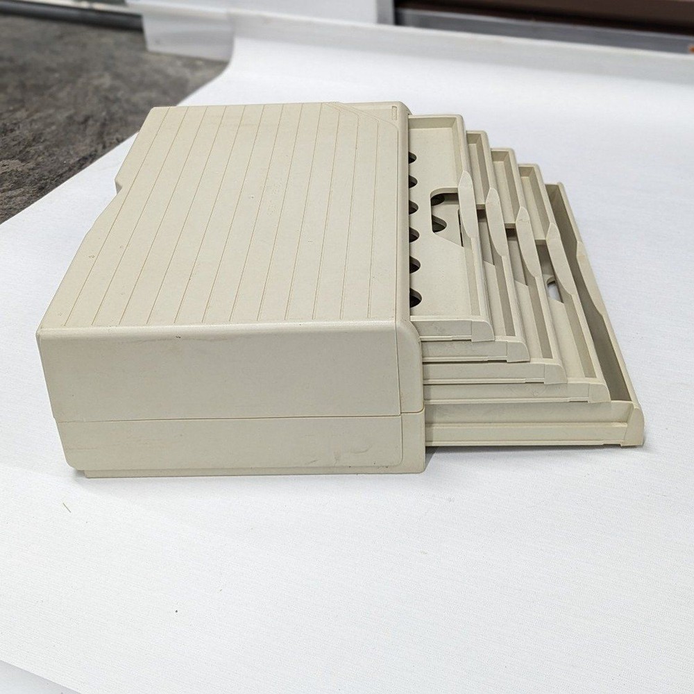 Vintage Beige Filing Tray