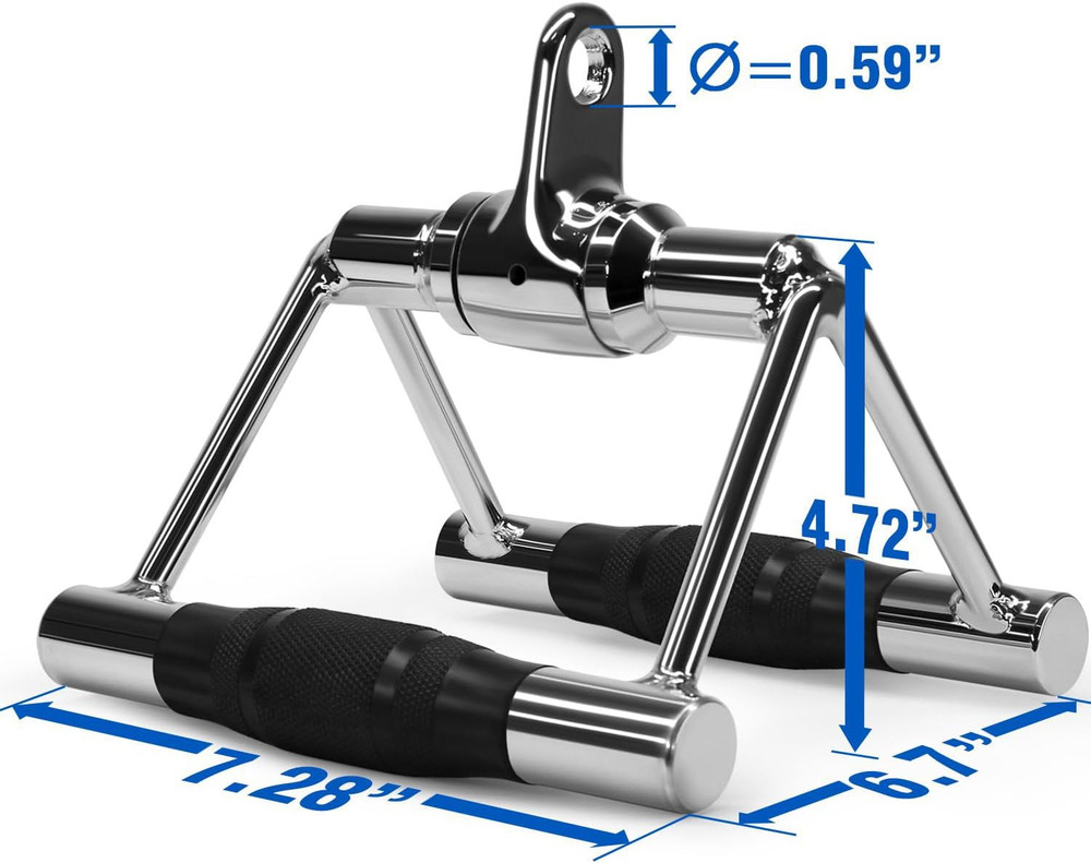 Cable Machine Attachment, Double D Handle & Tricep Rope Cable Attachment, Weight