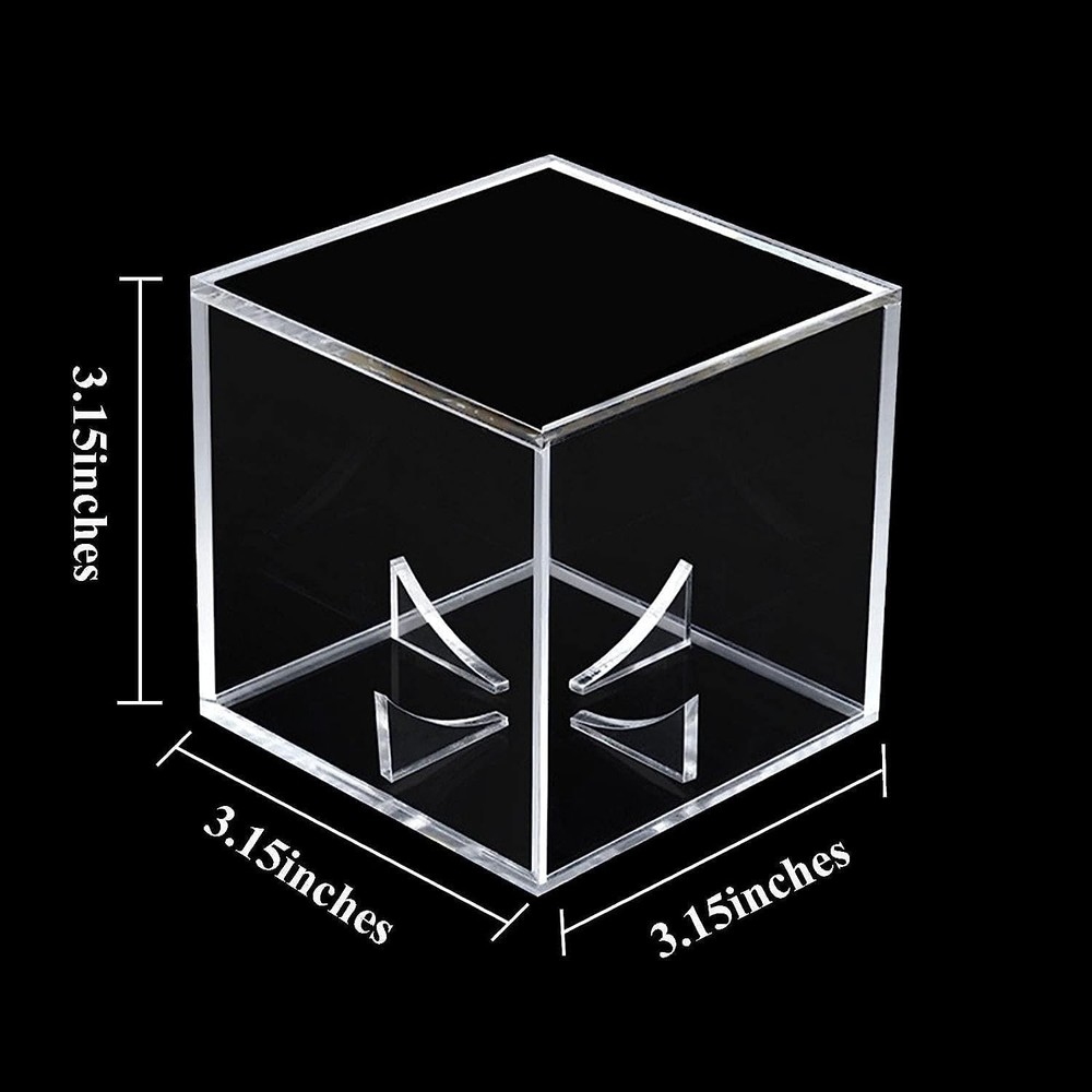 Baseball Display Case Uv Protected Acrylic Clear Baseball Holder Square Cube