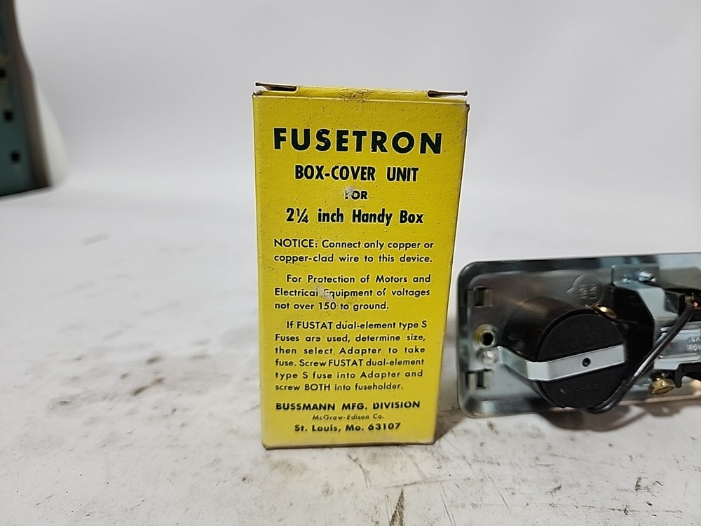 Fusetron Box Cover Unit Type SRU