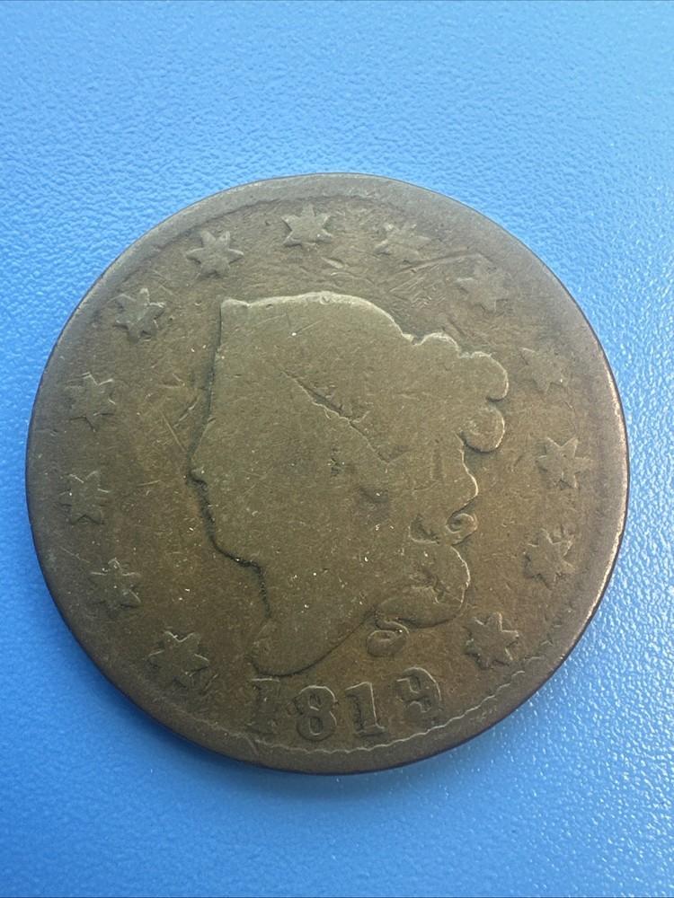 1819 Large Cent US Type Coin 💥 Rare Authentic 💥 (B715)