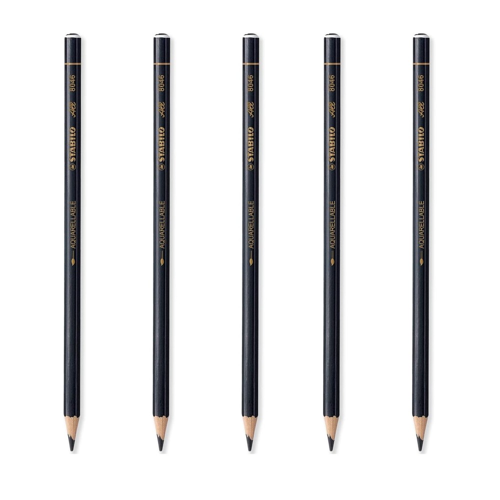 All Watercolour Effect Pencil - Black 5