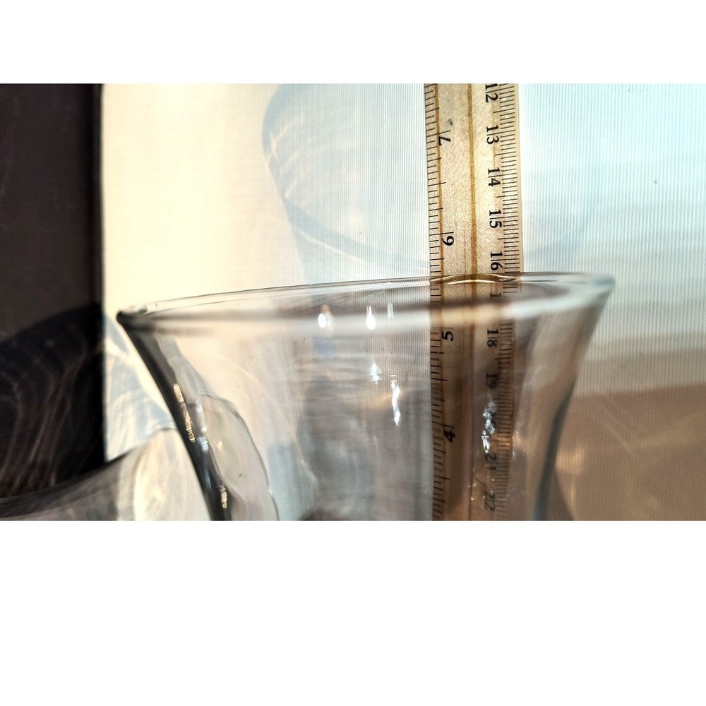 1201. Clear Glass Peg Votive