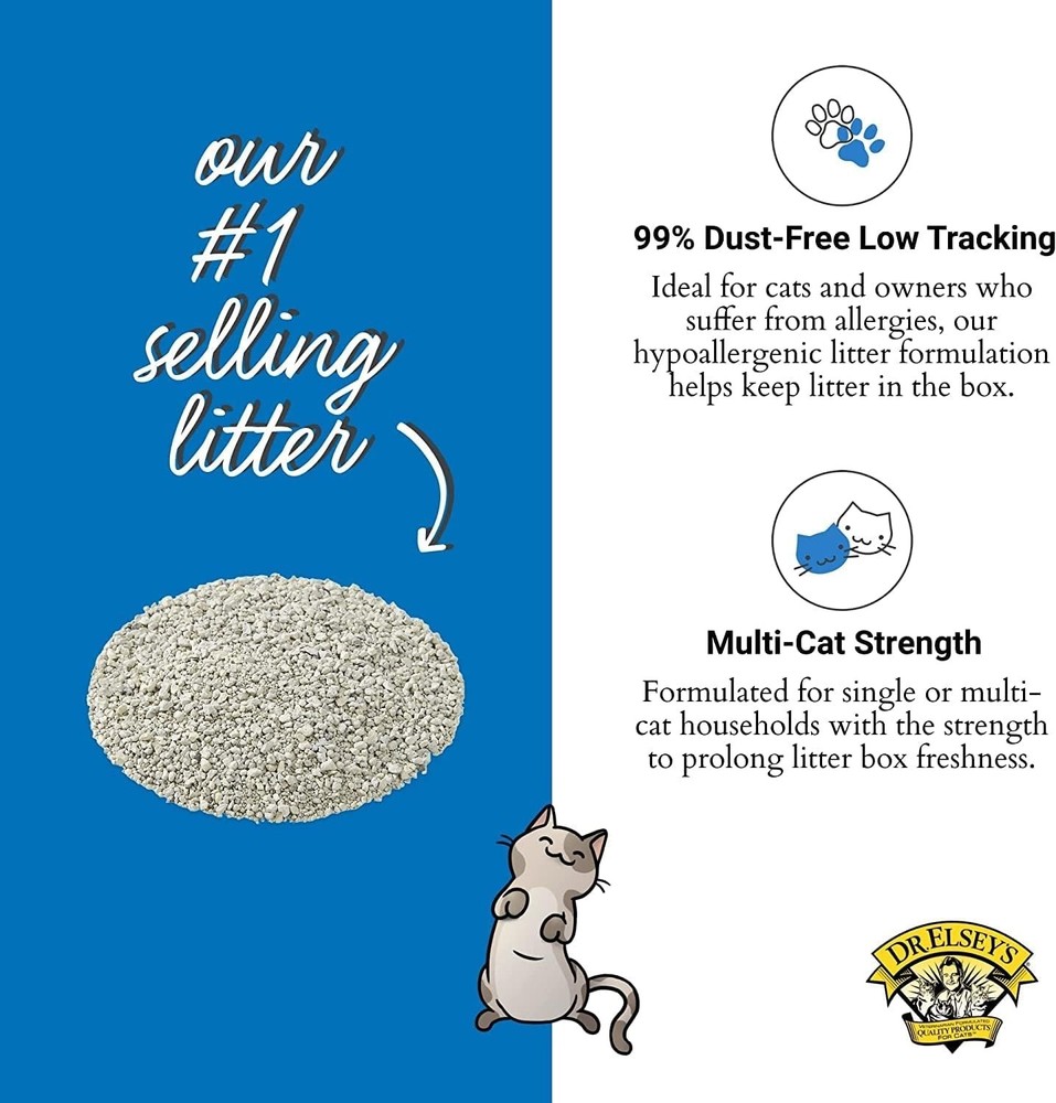 Ultra Unscented Clumping Cat Litter 18lb Gray