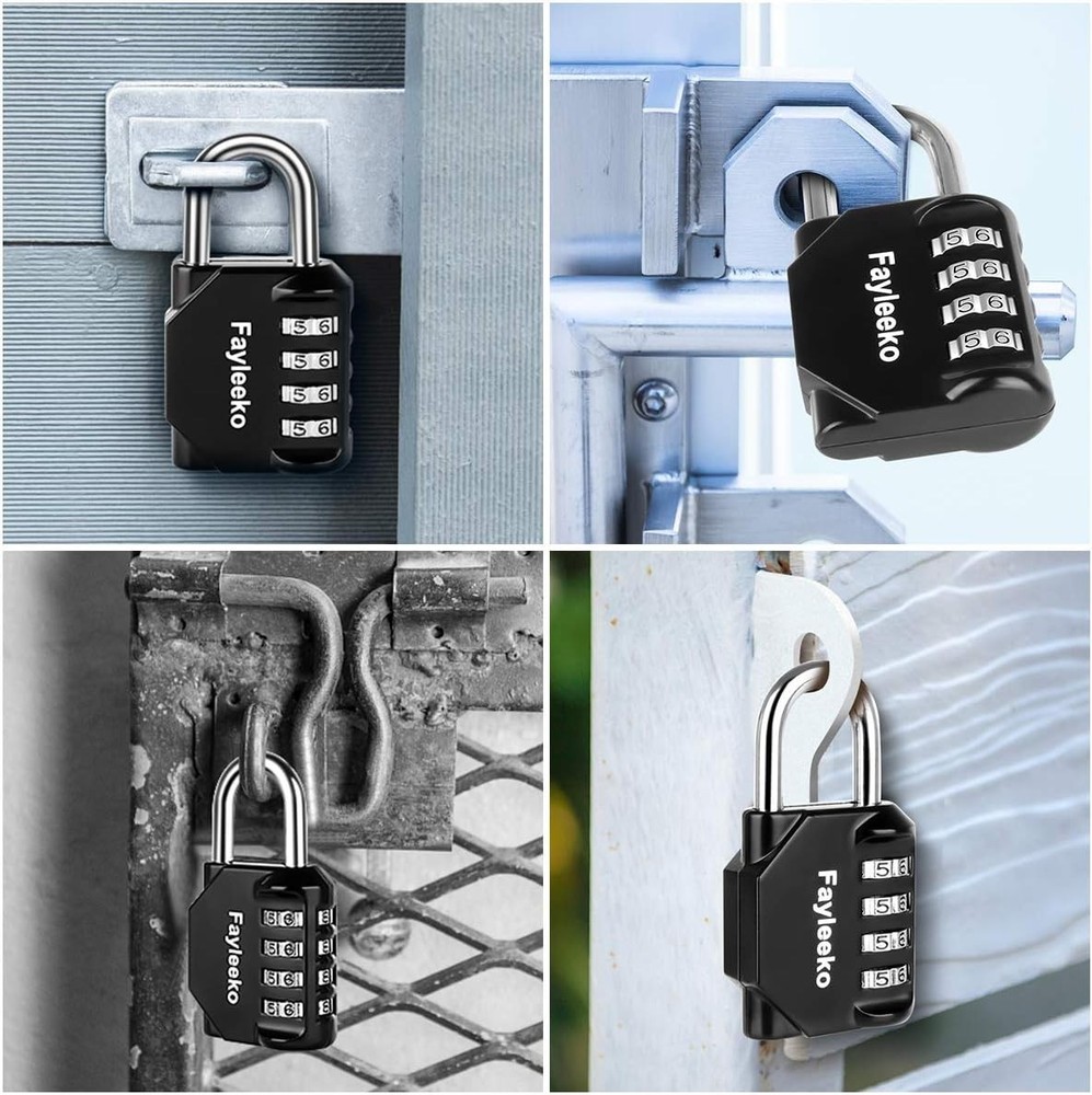 Reliable Resettable Combination Padlock 2-Pack for Lockers and Storage Solutions