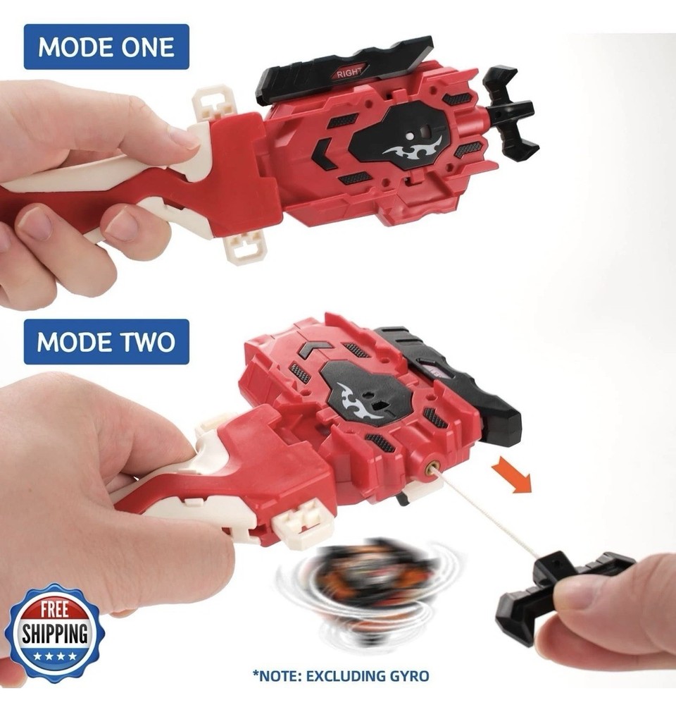 2 Pack String Launchers and Grips, Battling Burst Launcher, Left/Right Spin,