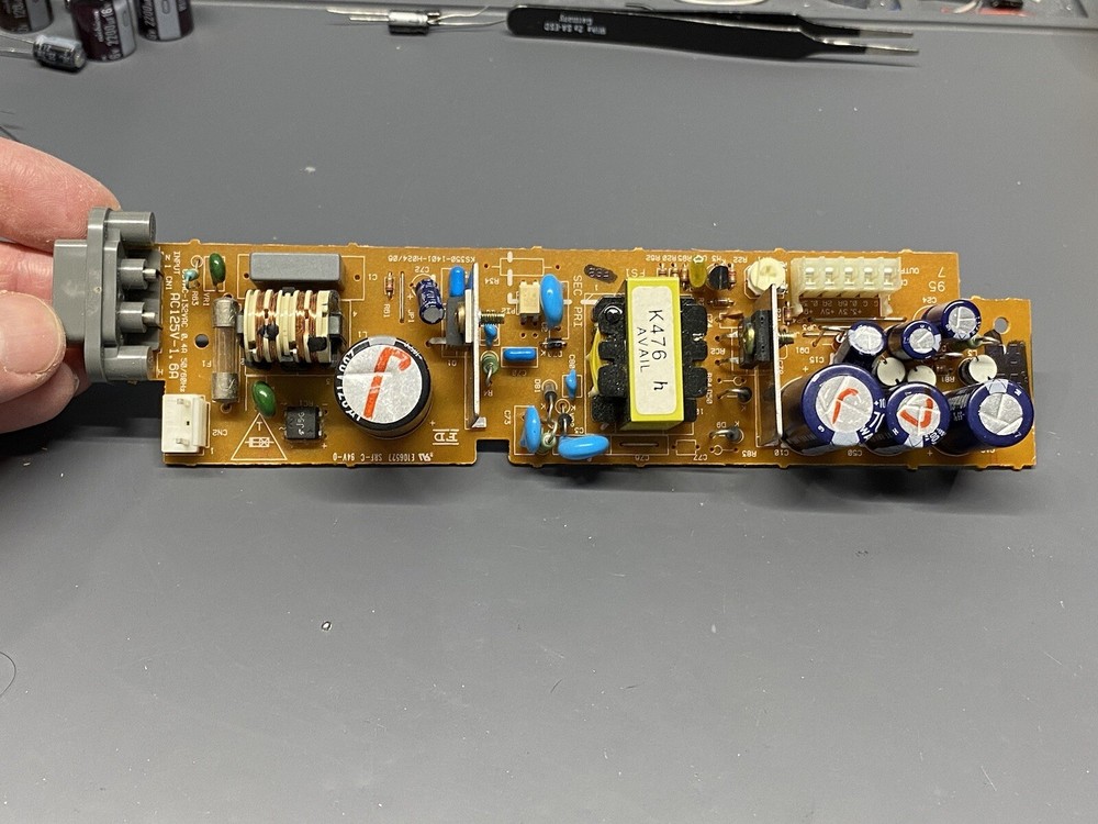 Sega Saturn Console Capacitor Replacement & FRAM Battery & PSU Recap Service