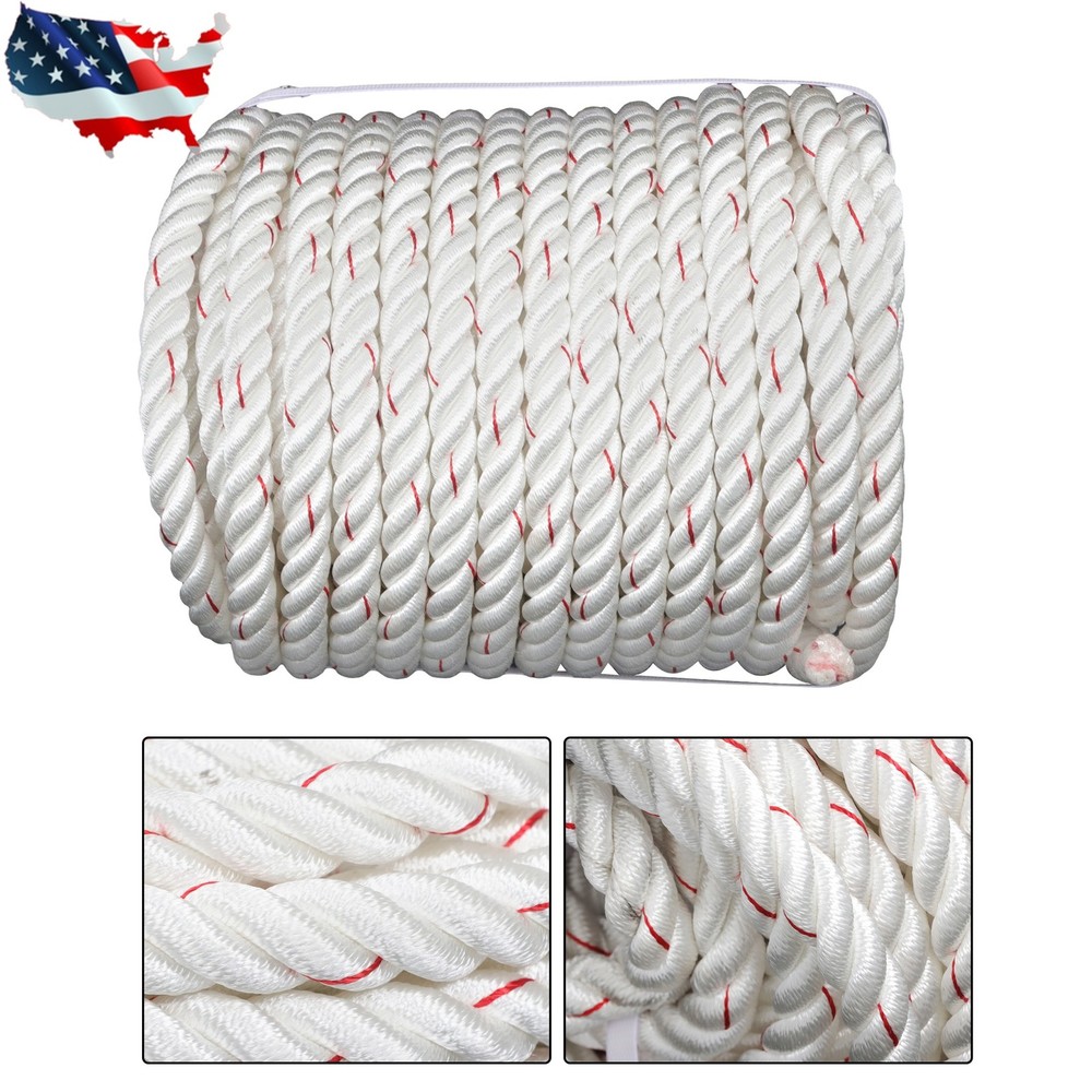Pulling Rigging Line 3/4" × 120' Double Braid Nylon Polyester Arborist Bull Rope