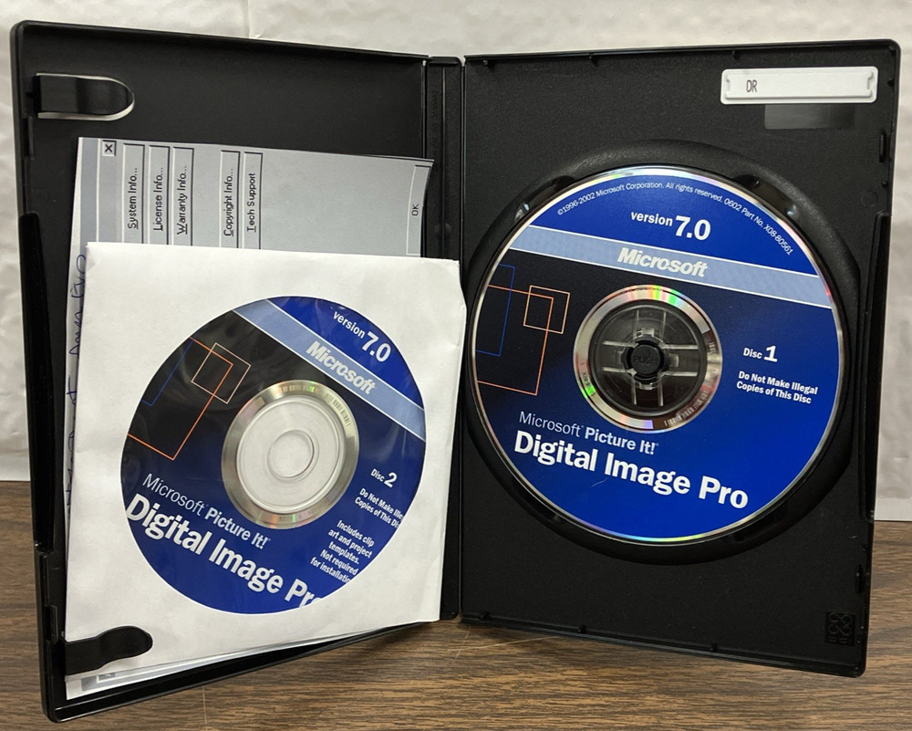 Microsoft Picture It! Digital Image Pro Version 7.0 - 2 CD Set - Photo Editing