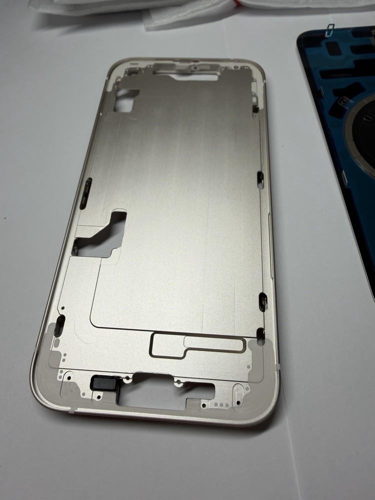 iPhone 14 Housing Frame replacement +back Glass OEM Color White