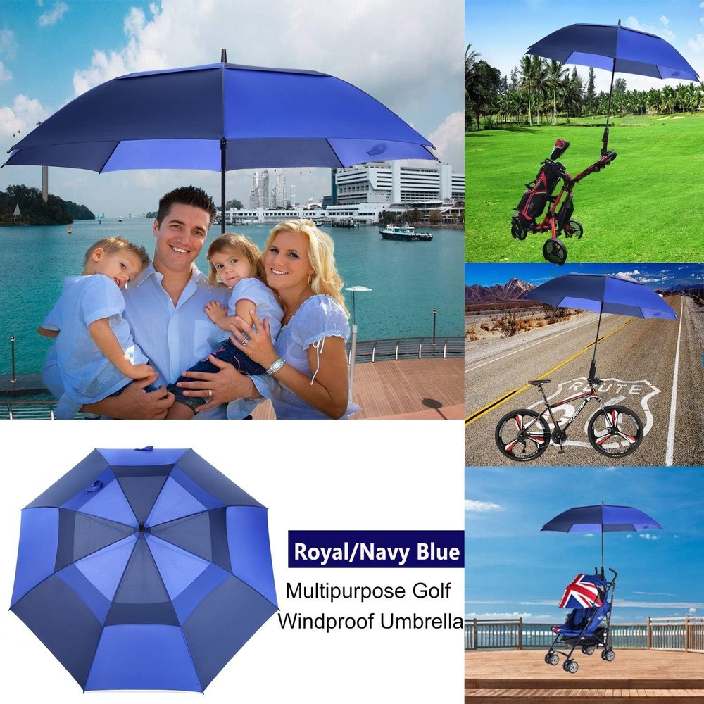 Extra Large Golf Umbrella, 54/62/68/72 Inch Automatic Open, Oversize Double C...