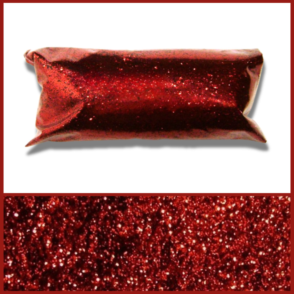 Royal Red Glitter, Fine .015" Cut, Solvent Resistant Premium Polyester