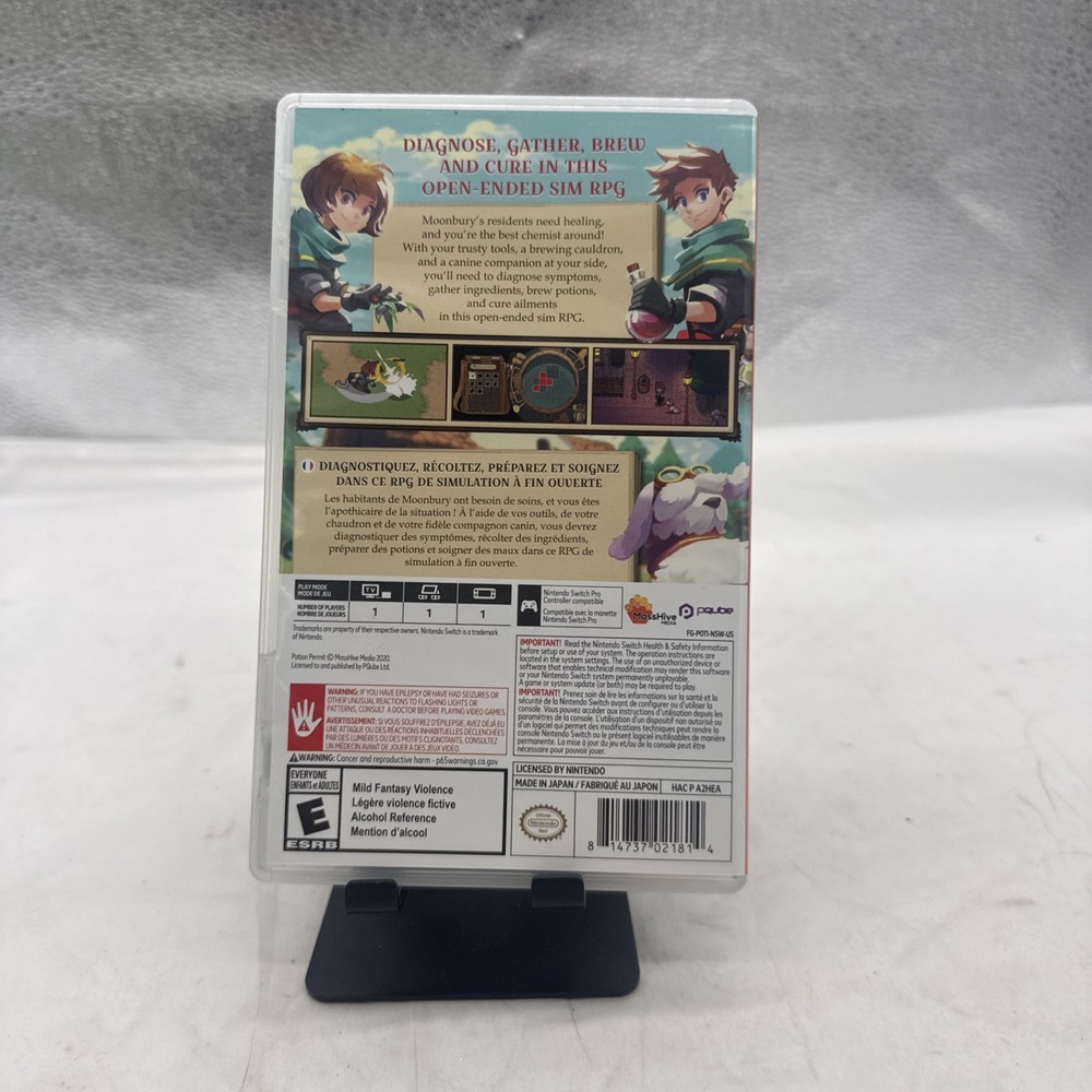 Potion Permit Switch Case only, No Game Complete