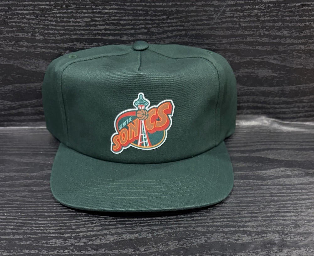 Seattle SuperSonics 5 Panel Unstructured SnapBack Mid Profile Twill Logo