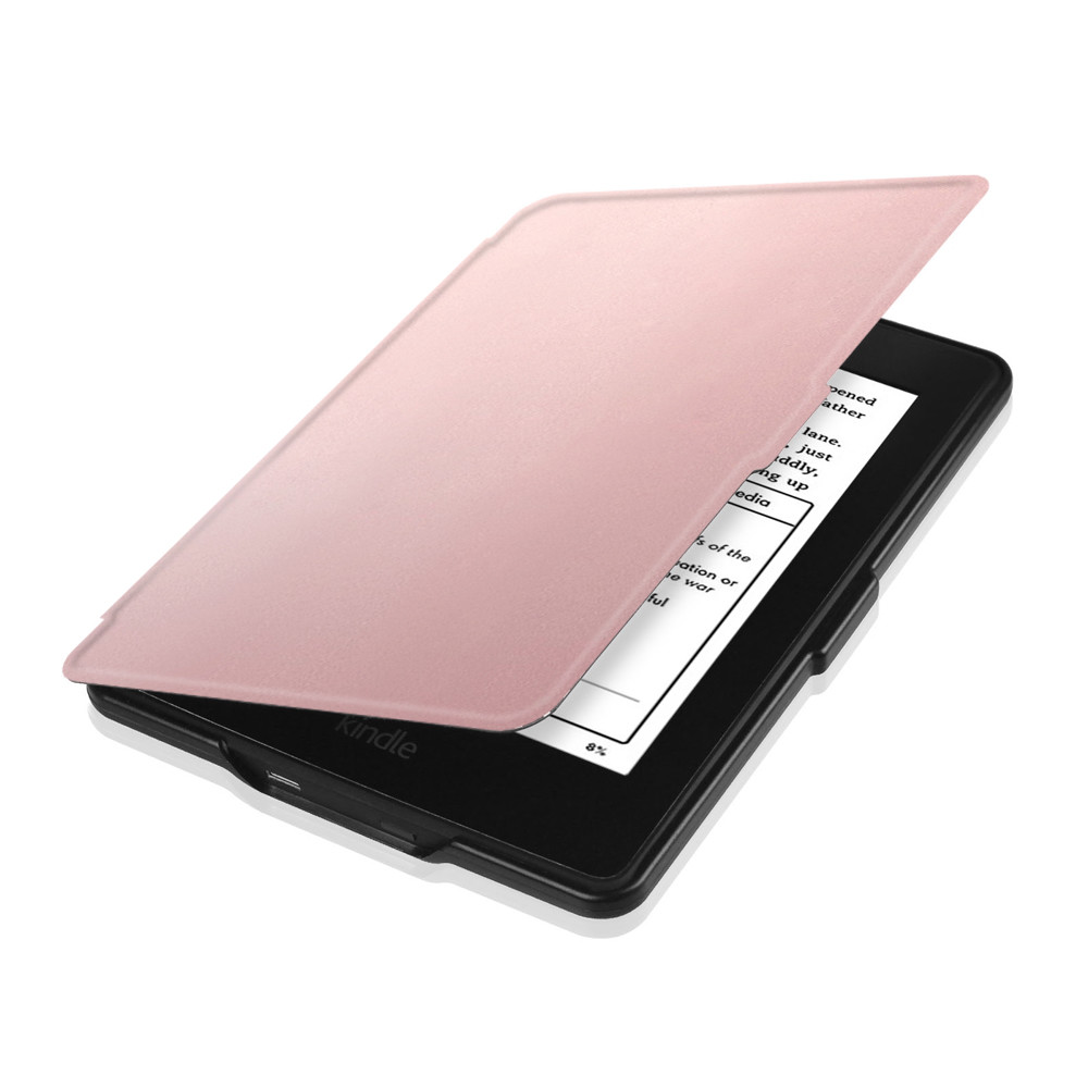 For 2012-2017 Amazon Kindle Paperwhite PU Leather SlimShell Case Auto Sleep/Wake