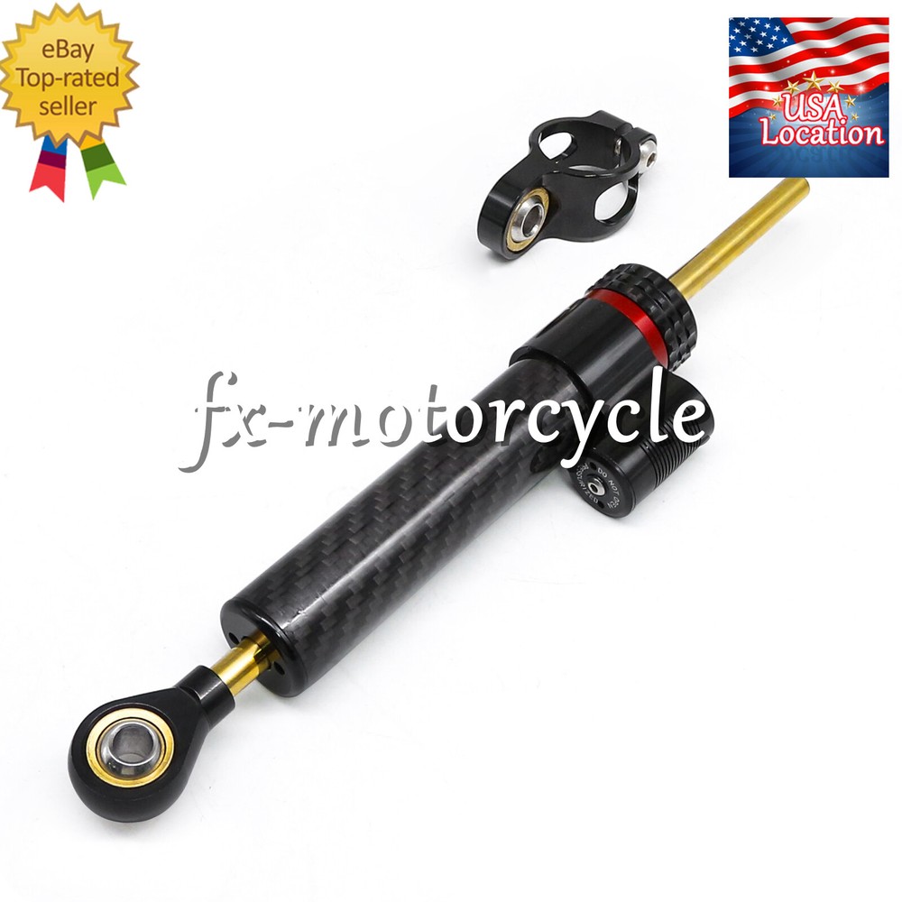 Universal Carbon Fiber Steering Damper Linear Stabilizer Reversed Adjustable USA