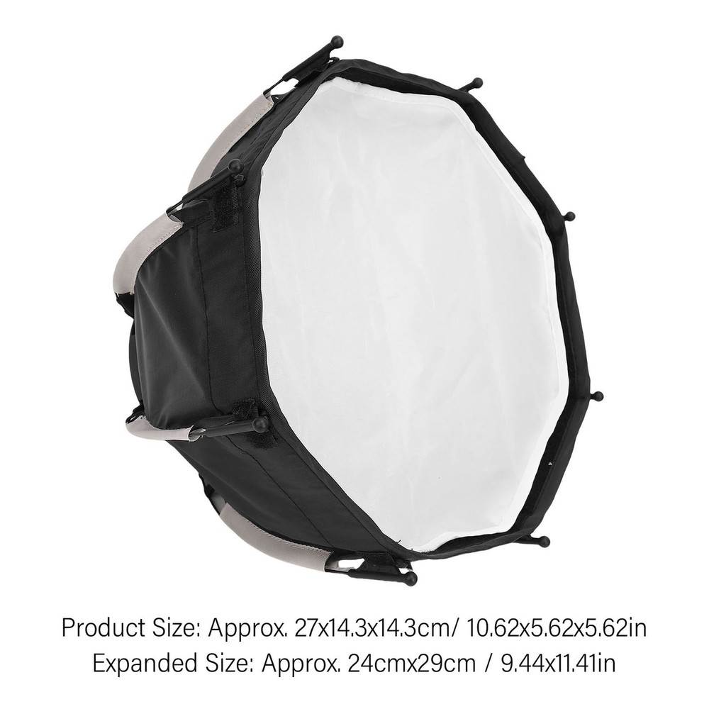 Portable Octagonal Softbox With Grid For Mount Fill Light GIPV