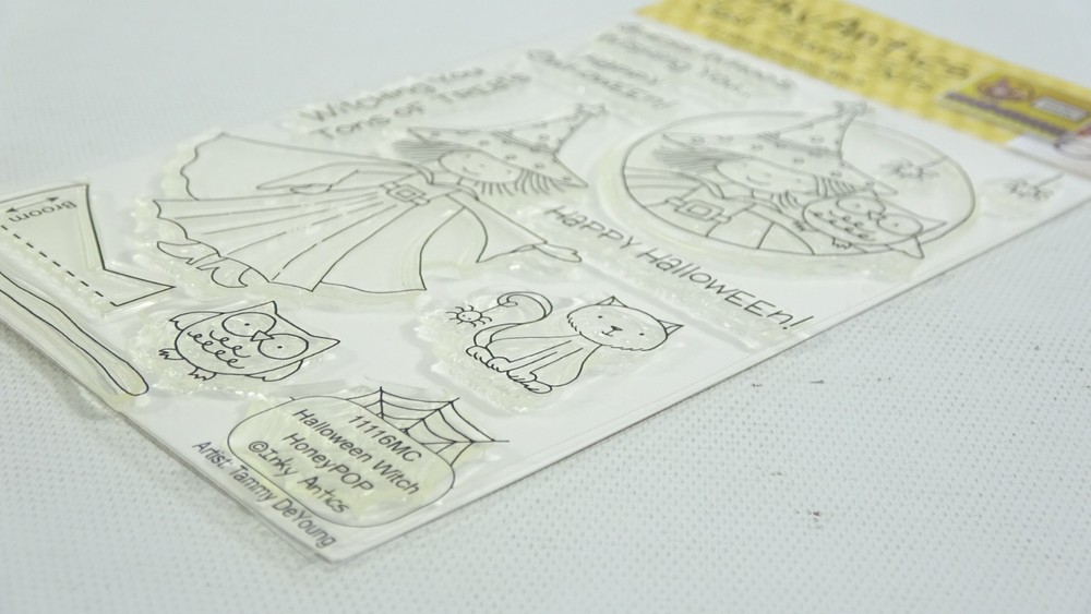 2012 Inky Antics Halloween Witch Clear Mount Rubber Stamp Set 11116MC