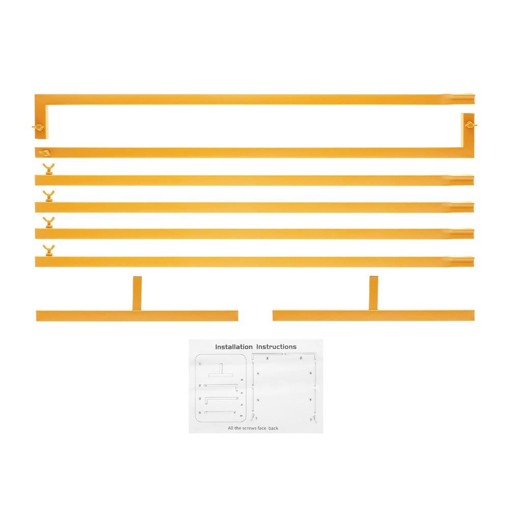 Square Arch Stand for Weddings - Adjustable Height Metal Backdrop Decoration